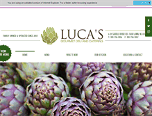 Tablet Screenshot of lucasdeli.com